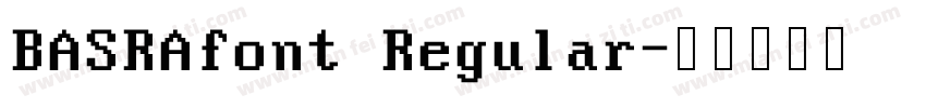 BASRAfont Regular字体转换